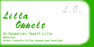 lilla oppelt business card